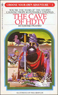 Choose your own adventure HDTV book